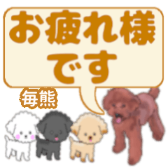 Gotoguma's. letters toy poodle