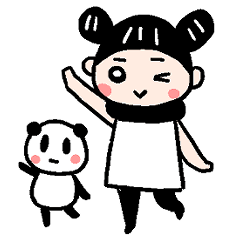 Panda girl & Panda baby