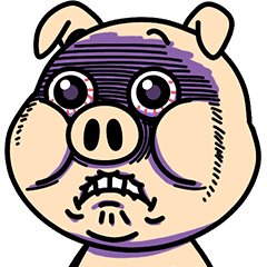 イラッと動く ブタさん Line スタンプ Line Store