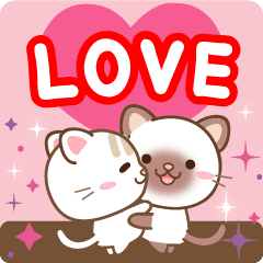 大人のためのねこの飛び出すラブスタンプ Line スタンプ Line Store 大人のためのねこの飛び出すラブスタンプ Line スタンプ Line Store