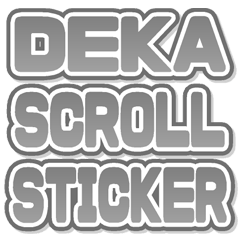 DEKA SCROLL sticker