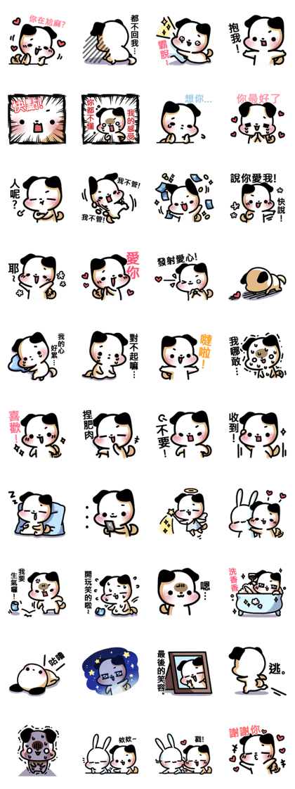 A.pa : A cute dog.