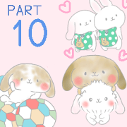 rabbit stickers mimi10