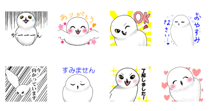 cute snowy owl