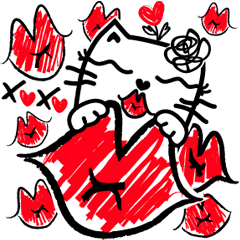 LOVER MeowMeow-I BIG STICKER
