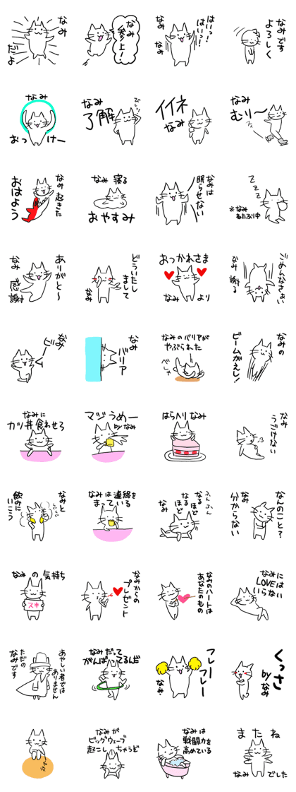 Nami's name sticker