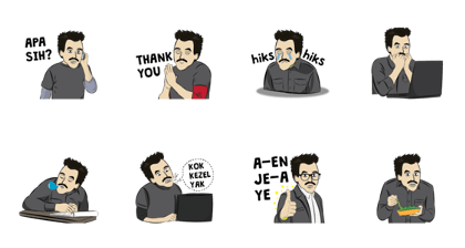 Mustache Men Animated Volume 2