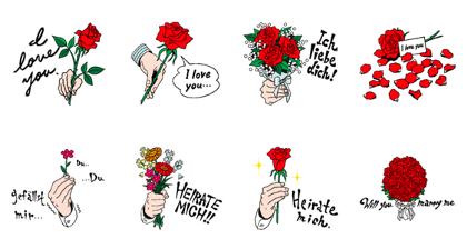 RED ROSE in German