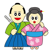 SAMURAI Boy and Old Town GIRL Sticker