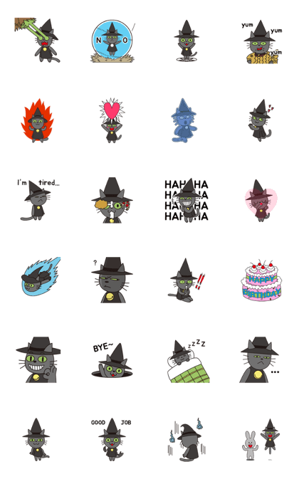 Magicat Animation Stickers 1