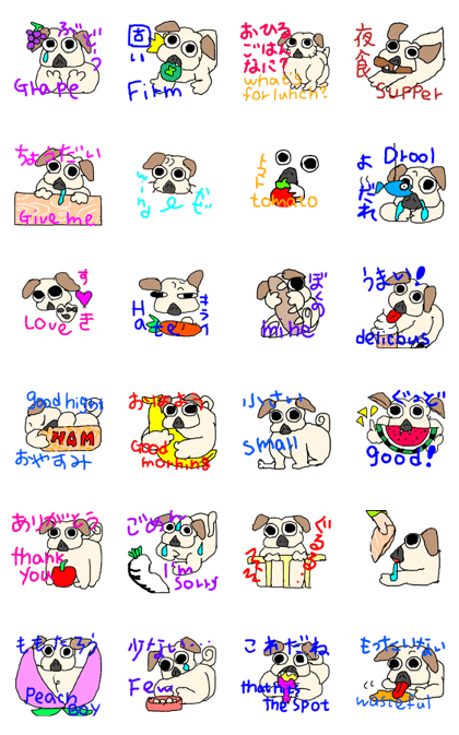 Pug Daifuku gluttonus ed