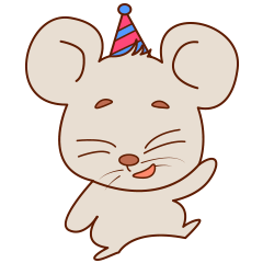 Chiko - 可愛的老鼠貼紙