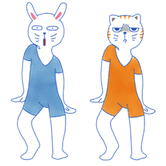 Stupid Rabbit & Angry Cat