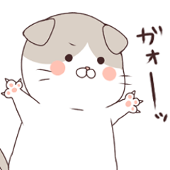 Fat cat Kojiro sticker
