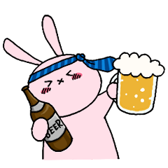Drinking rabbit
