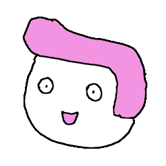 Colorful hair marshmallow