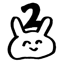 Melts rabbit sticker 2
