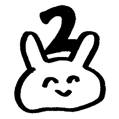 Melts rabbit sticker 2 – Stickers LINE | LINE STORE