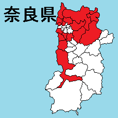 Sticker of Nara map 1