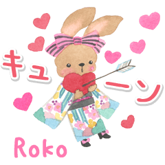 Kimono Rabbit in love