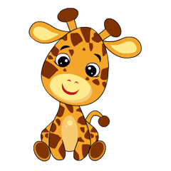 Here's Cute giraffe