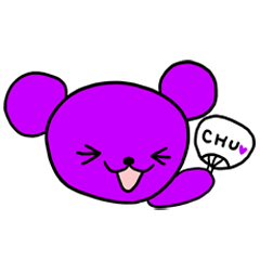 J-OTAKU BEAR -purple