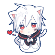 Mafumafu Sticker (cat)