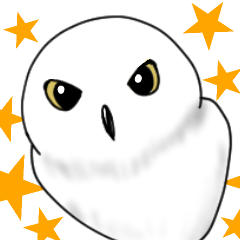 snowy owl sticker