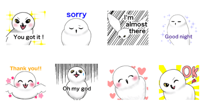 snowy owl sticker
