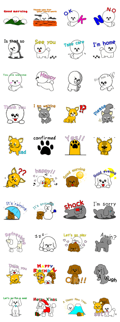Bow-wow large set 2 English version