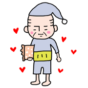 Japanese cute old man