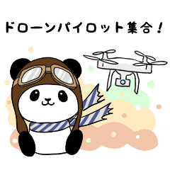 Panda Drone Life Sticker