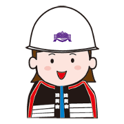 Disaster prevention female staff
