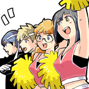 Four student's sticker