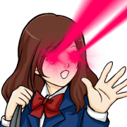 a girl whose eyes beam