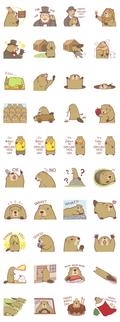 Happy brushy Groundhog Day