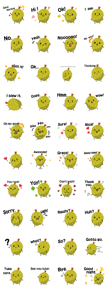 durian sticker