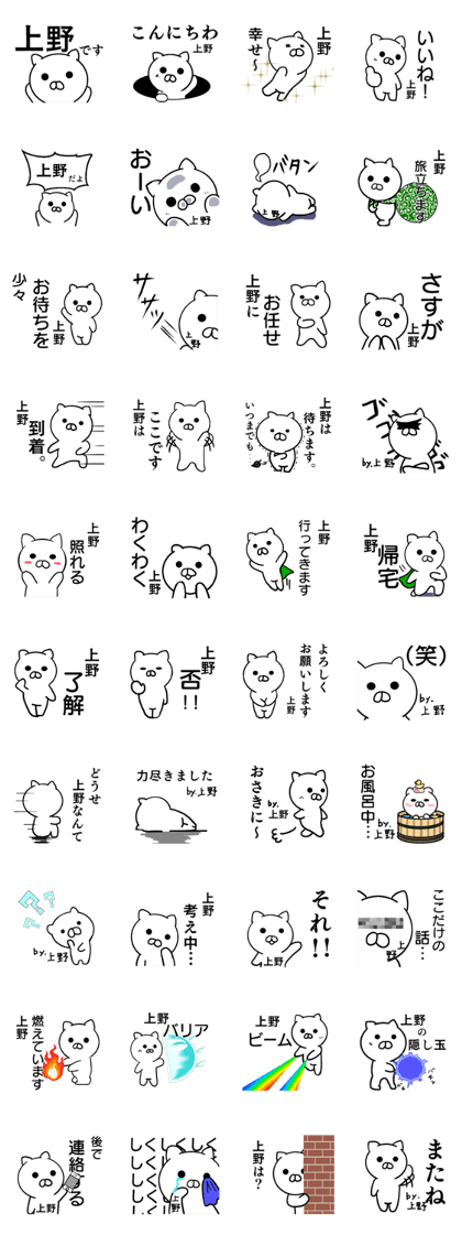 Ueno's (everyday) sticker
