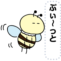 Honeybee Mitubachi message sticker