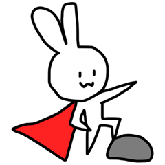 A super rabbit appeared !!