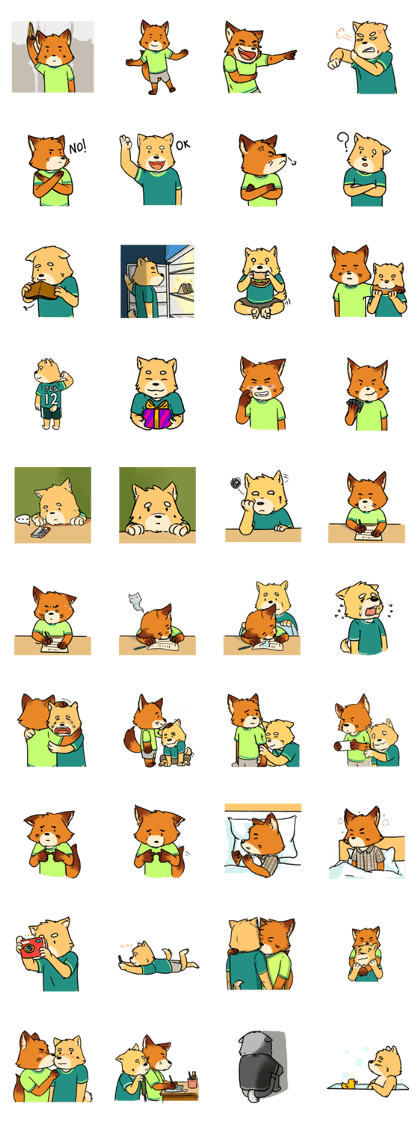 J the FOX , K the HUSKY