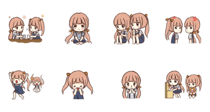 Megu & Mugi Animated 2