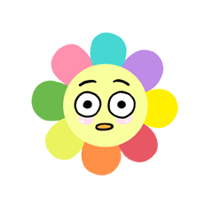 Flower face emotional