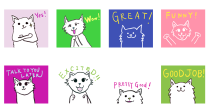 Pretty Cats. They study English .