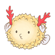 Cute puffer-Rolling's daily life