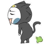 White Blue Cat 2