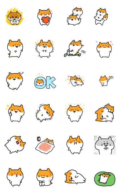 Munimuni Hamster Animated Stickers