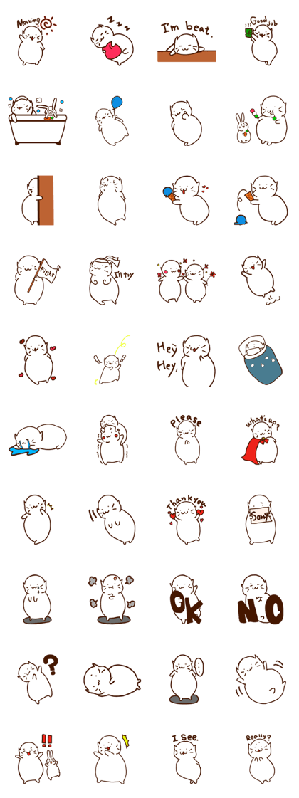 Nekonomogu stickers(English version)