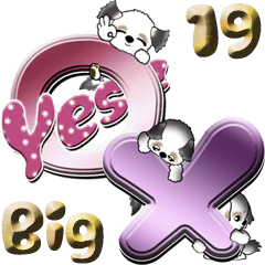 【Big】シーズー犬19『大文字』