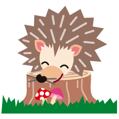 Sticker of a Hedgehog